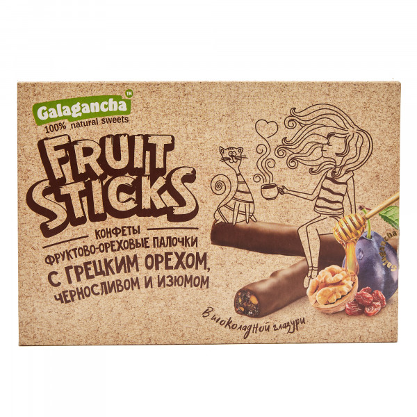№2 Берестов КРАФТ Fruit Stiсks с черносливом и грецким орехом, 175г в Нефтеюганске