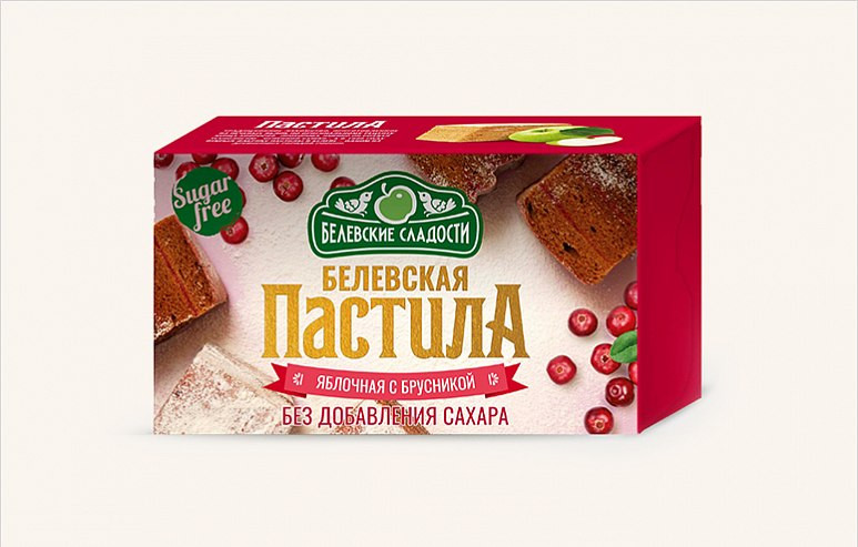  Пастила  200г диетическая с КЛЮКВОЙ, НОВЫЙ ФОРМАТ (4*50г)    в Нефтеюганске