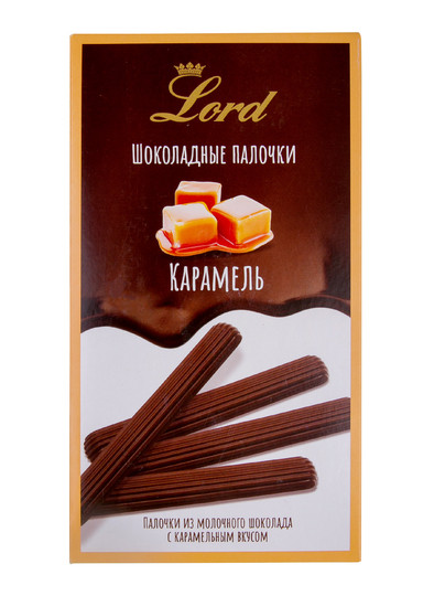 №1 TM LORD Палочки из молочного шоколада с карамельным вкусом, 80 гр в Нефтеюганске
